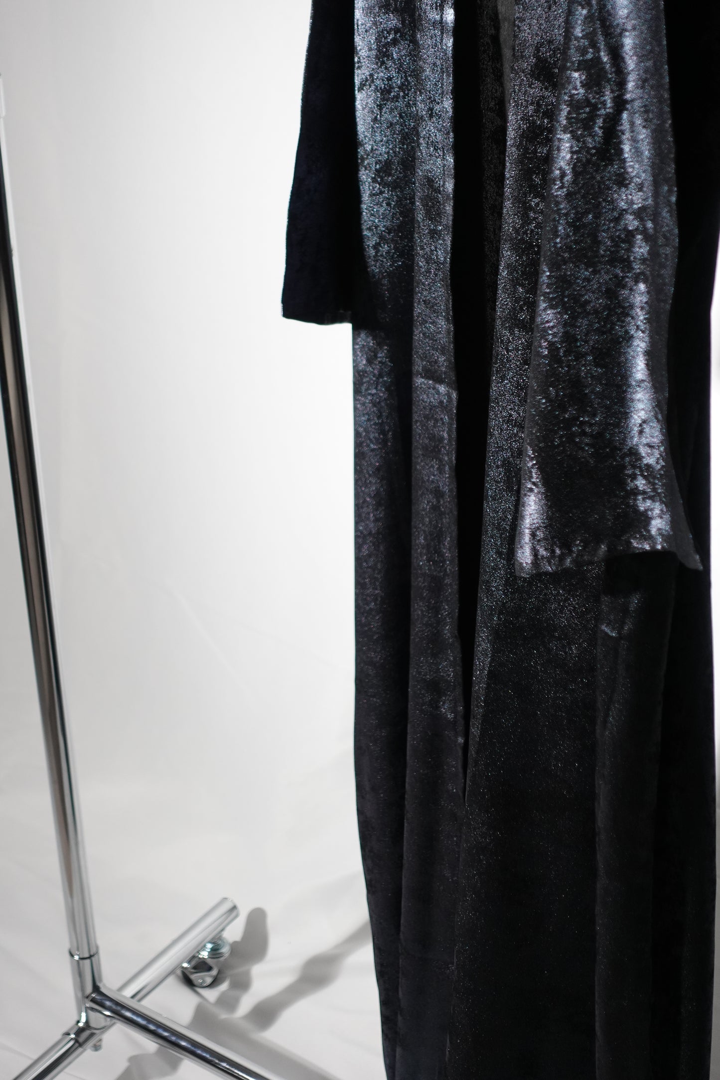 Metallic open Abaya with hijab